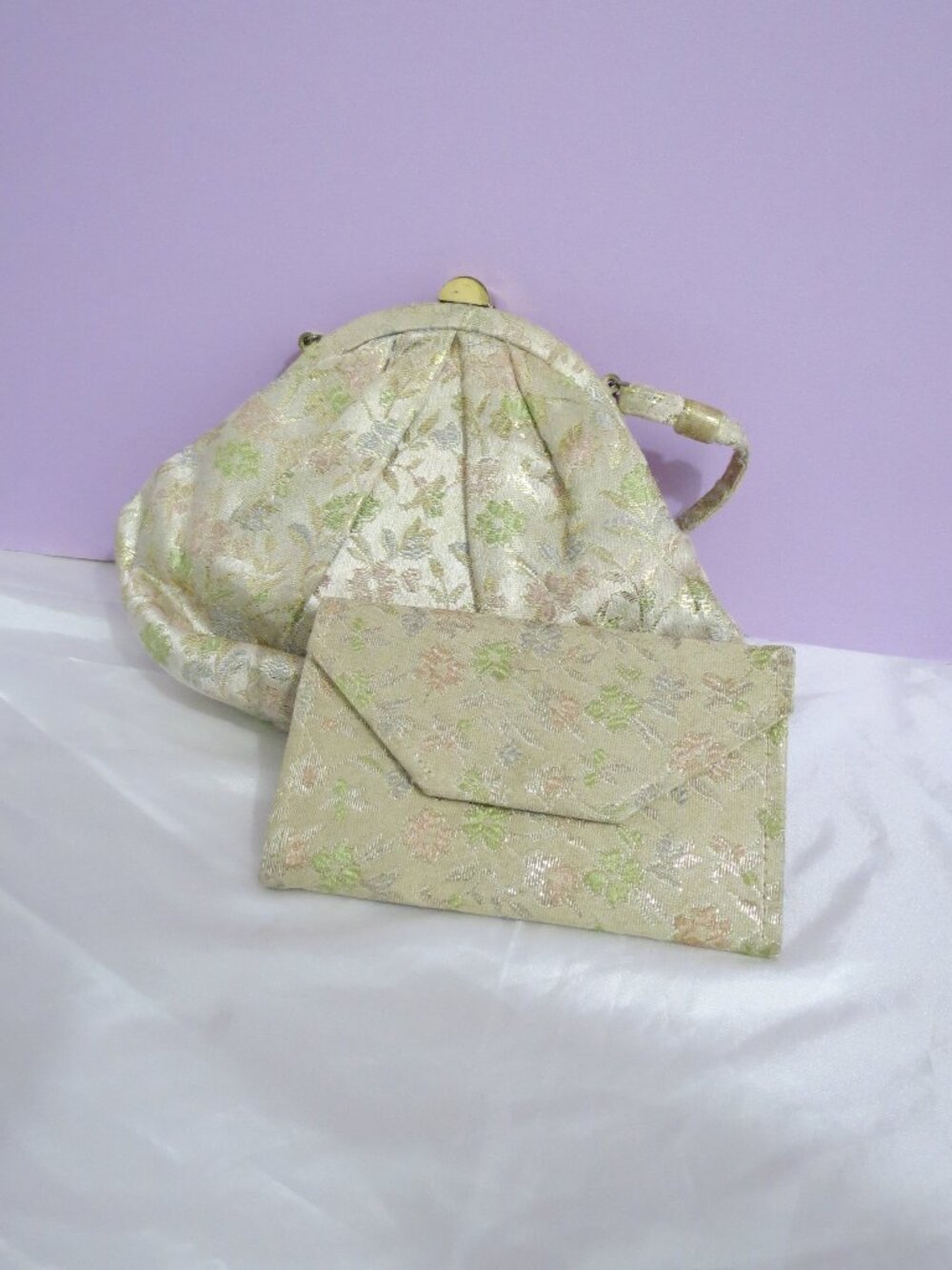Vintage Pegi Paris brocade purse